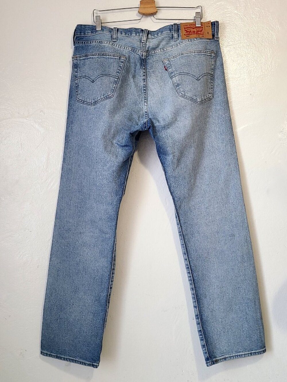 Levis Mens 501 Jeans 38x32 Button Fly Straight Leg